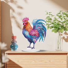 Load image into Gallery viewer, Rooster-Single Side Drill-Acrylic Diamond Desktop Ornament
