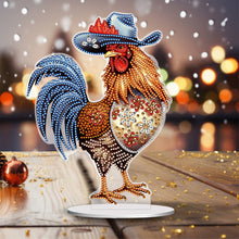 Load image into Gallery viewer, Rooster-Single Side Drill-Acrylic Diamond Desktop Ornament