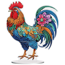 Load image into Gallery viewer, Rooster-Single Side Drill-Acrylic Diamond Desktop Ornament