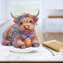 Load image into Gallery viewer, Yak-Single Side Drill-Acrylic Diamond Desktop Ornament