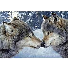 Load image into Gallery viewer, Two Wolves - Full Drill Diamond Painting