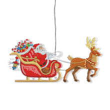 Load image into Gallery viewer, 5D Christmas Diamond Painting Hanging Light Festive Rhinestone Lamp Pendant Kits