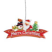 Load image into Gallery viewer, 5D Christmas Diamond Painting Hanging Light Festive Rhinestone Lamp Pendant Kits