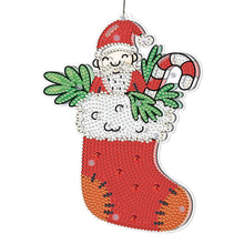 Load image into Gallery viewer, 5D Christmas Diamond Painting Hanging Light Festive Rhinestone Lamp Pendant Kits