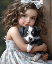 Load image into Gallery viewer, Life of Pets Girl-Full Round/Square Diamond Painting-30x40cm/40x50cm/50x70cm