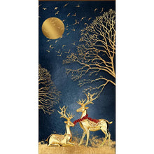 Load image into Gallery viewer, Gold Deer - Full Drill Diamond Painting - 45x85cm