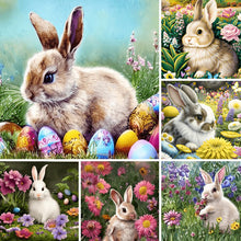 Load image into Gallery viewer, Easter Bunny-Full Round Diamond Painting-30x30cm
