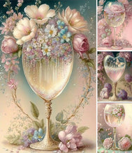 Load image into Gallery viewer, Rose Cup-Full Round Diamond Painting-30x40cm