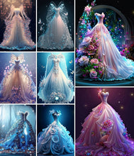 Load image into Gallery viewer, Wedding Dress-Full Drill Diamond Painting