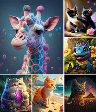 Load image into Gallery viewer, Animal-Full Round Drill Diamond Painting-30x30cm