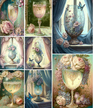 Load image into Gallery viewer, Flower Goblet-Full Round Drill Diamond Painting-30x40cm