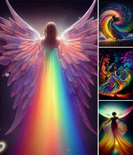 Load image into Gallery viewer, Rainbow Girl-Full Round Diamond Painting-30x40cm