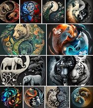 Load image into Gallery viewer, Tai Chi Animal-Full Round Diamond Painting-30x30cm