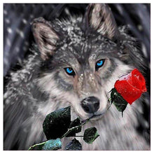 Load image into Gallery viewer, Rose Wolf - Full Drill Diamond Painting