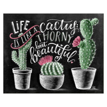 Load image into Gallery viewer, Cactus Blackboard - Full Drill Diamond Painting