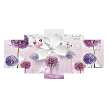 Load image into Gallery viewer, 5-pictures Dandelion - Full Drill Diamond Painting - 95x45cm