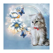 Load image into Gallery viewer, Cat Flower - Full Drill Diamond Painting