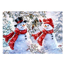 Load image into Gallery viewer, Cute Snowman - Full Drill Diamond Painting