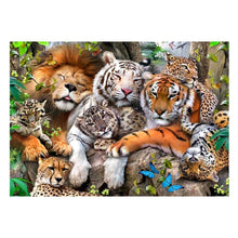 Load image into Gallery viewer, Tiger Lion - Full Drill Diamond Painting