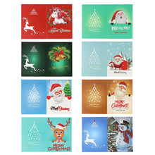 Load image into Gallery viewer, 8pcs/Set-Christmas-Diamond Greeting Cards