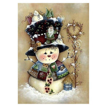Load image into Gallery viewer, Xmas Snowman - Full Drill Diamond Painting