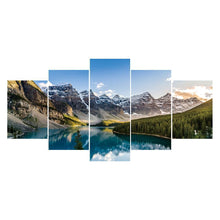 Load image into Gallery viewer, 5-pictures Landscape - Full Drill Diamond Painting - 95x45cm