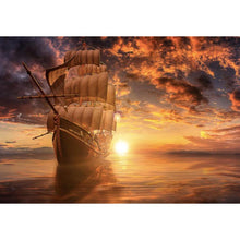 Load image into Gallery viewer, Sunset Ship - Full Drill Diamond Painting