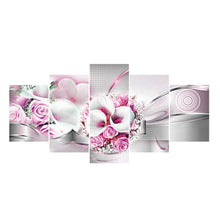 Load image into Gallery viewer, 5-pictures Flower - Full Drill Diamond Painting - 95x45cm