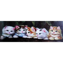 Load image into Gallery viewer, Cat - Full Drill Diamond Painting - 80x30cm