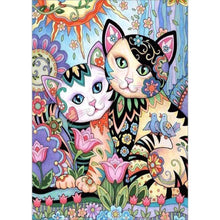 Load image into Gallery viewer, 2 Cats - Full Drill Diamond Painting