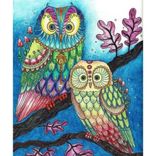 Load image into Gallery viewer, Colorful Owl - Full Drill Diamond Painting