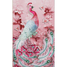 Load image into Gallery viewer, Pink Peacock - Full Drill Diamond Painting