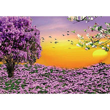 Load image into Gallery viewer, Purple Flowers - Full Drill Diamond Painting