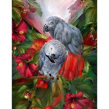 Load image into Gallery viewer, Grey Parrots - Full Drill Diamond Painting