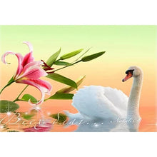Load image into Gallery viewer, Flower Swan - Full Drill Diamond Painting