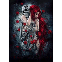 Load image into Gallery viewer, Beauty Skull - Full Drill Diamond Painting