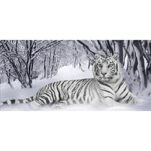 Load image into Gallery viewer, Snow Tiger - Full Drill Diamond Painting - 90x45cm