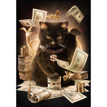 Load image into Gallery viewer, Money Cat - Full Drill Diamond Painting