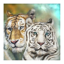 Load image into Gallery viewer, Double Tigers - Full Drill Diamond Painting