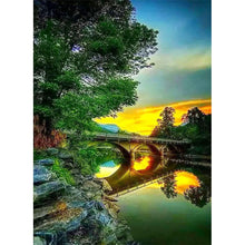 Load image into Gallery viewer, Sunset Bridge - Full Drill Diamond Painting