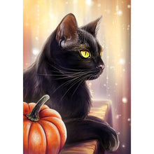 Load image into Gallery viewer, Black Cat - Full Drill Diamond Painting