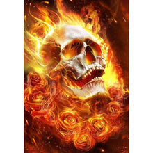 Load image into Gallery viewer, Fire Skull - Full Drill Diamond Painting