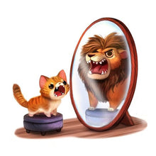 Load image into Gallery viewer, Novelty Cat Lion - Full Drill Diamond Painting
