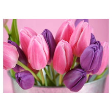 Load image into Gallery viewer, Pink Flowers - Full Drill Diamond Painting