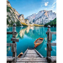 Load image into Gallery viewer, Boat Lake - Full Drill Diamond Painting