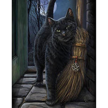Load image into Gallery viewer, Black Cat - Full Drill Diamond Painting
