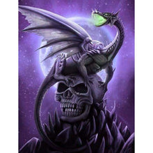 Load image into Gallery viewer, Evil Skull Dragon - Full Drill Diamond Painting
