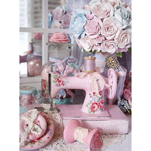 Load image into Gallery viewer, Pink Sewing Machine - Full Drill Diamond Painting