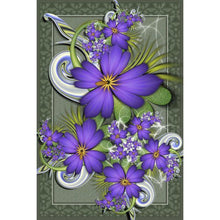 Load image into Gallery viewer, Purple Flowers - Full Drill Diamond Painting