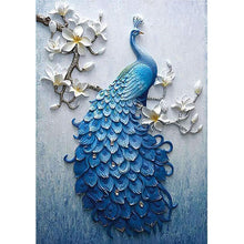 Load image into Gallery viewer, Blue Peacock - Full Drill Diamond Painting